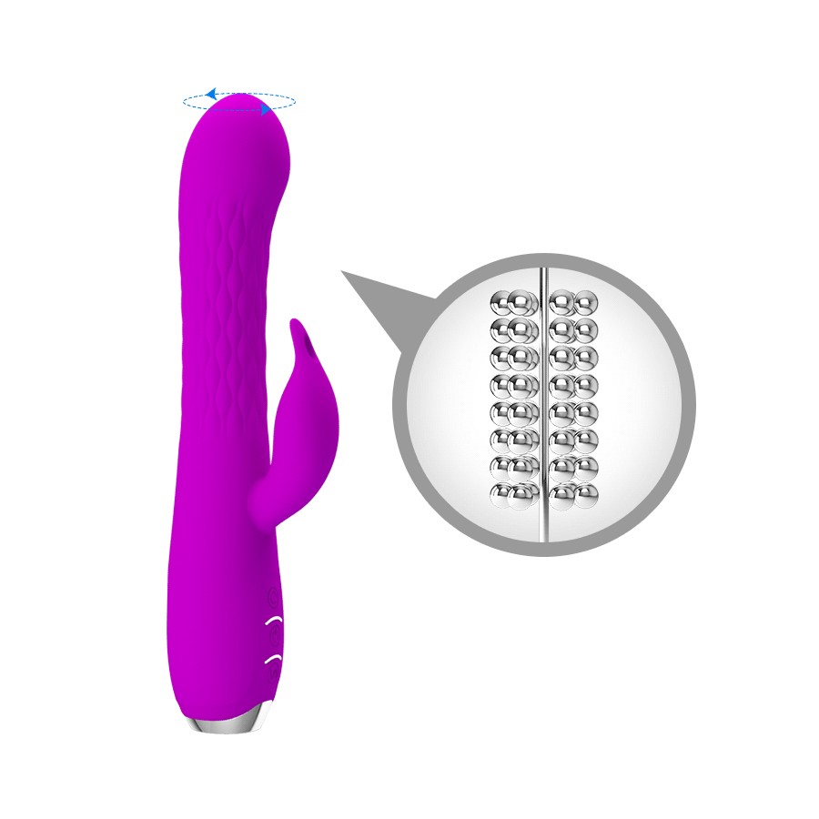 PRETTY LOVE - MOLLY VIBRATOR WITH RECHARGEABLE ROTATION