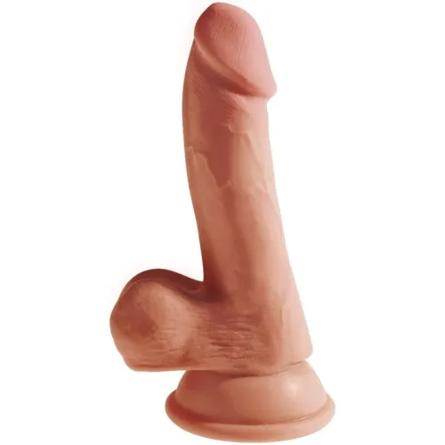 KING COCK - PLUS DILDO 3D CON SFERE 17 CM
