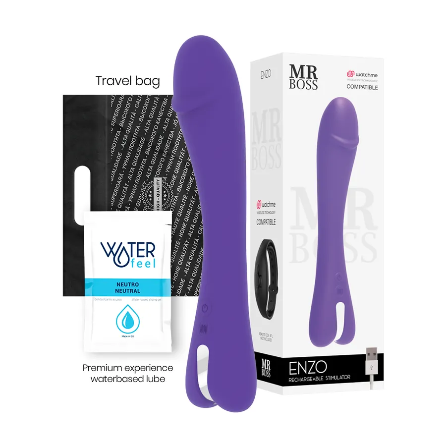 MR BOSS - ENZO VIBRATORE WATCHME COMPATIBILE CON TECNOLOGIA WIRELESS