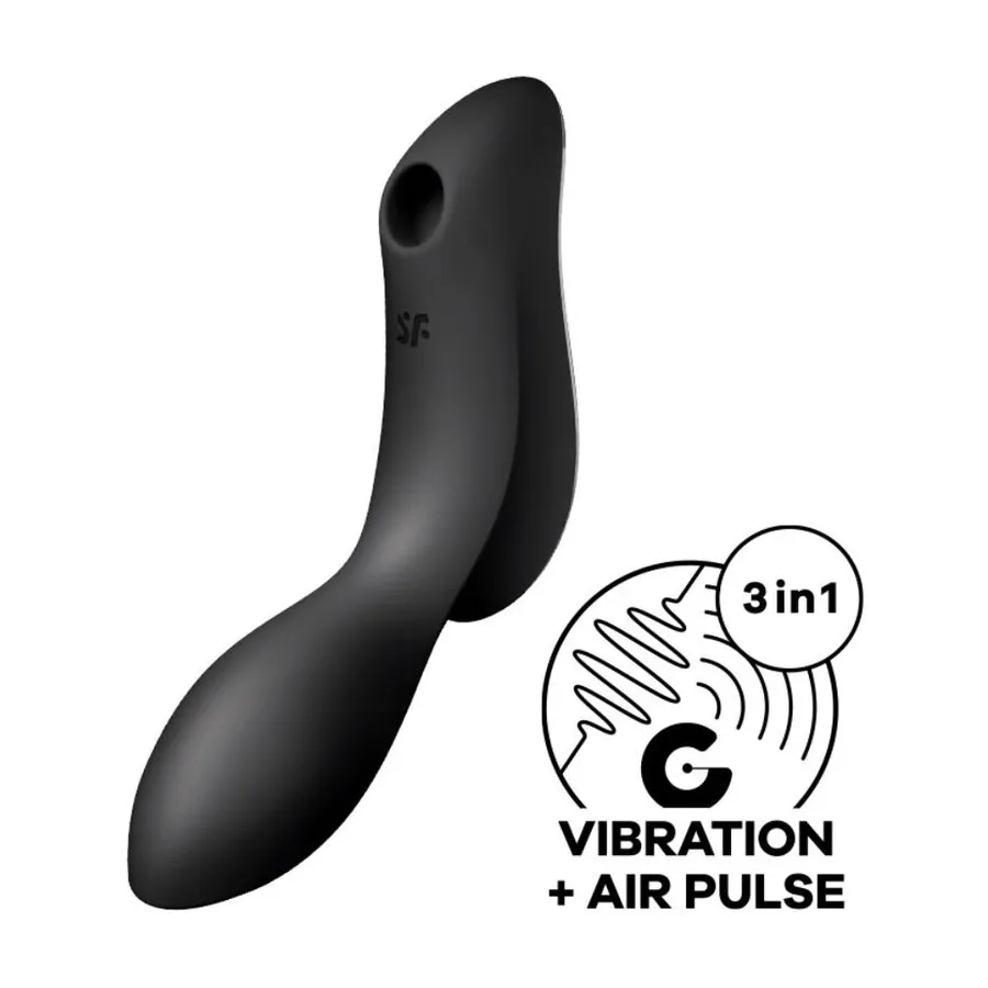 SATISFYER CURVY TRINITY 2 ВИБРАТОР С ВОЗДУШНЫМИ ИМПУЛЬСАМИ