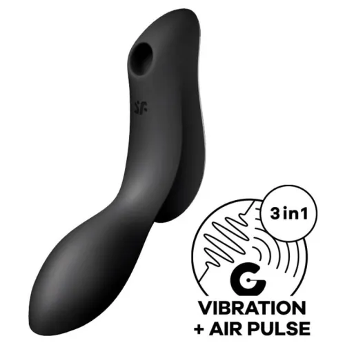 SATISFYER CURVY TRINITY 2 ВИБРАТОР С ВОЗДУШНЫМИ ИМПУЛЬСАМИ