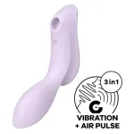SATISFYER - VIBRATORE CURVY TRINITY 2 AIR PULSE