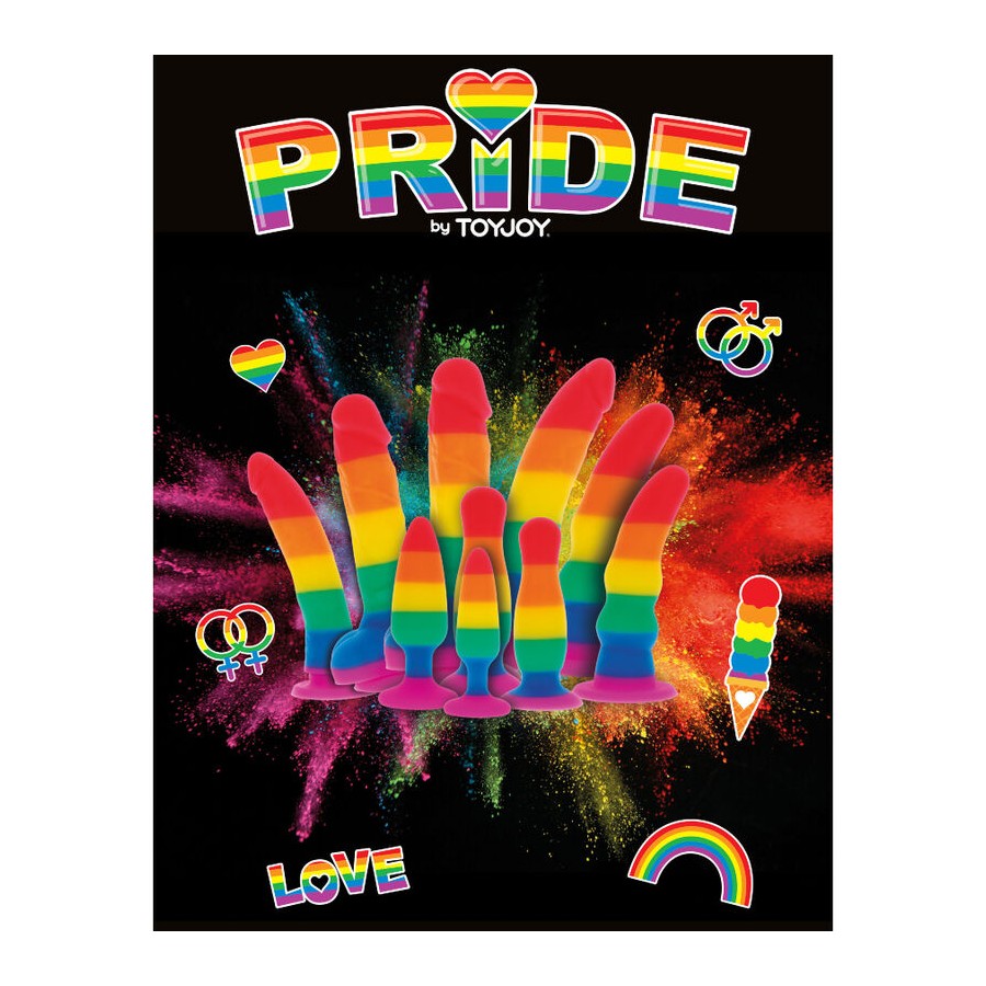PRIDE - DILDO Z FLAGA LGBT 15 CM