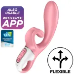 SATISFYER - APPLICATION VIBRATEUR HUG ME RABBIT BLEU