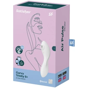 SATISFYER - CURVY TRINITY 5 AIR PULSE STIMULATOR  VIBRATOR APP BLAU