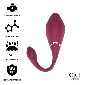 CICI BEAUTY- ПРЕМИУМ СИЛИКОНОВЫЙ ЯЙЦЕВИДНЫЙ ВИБРАТОР С ДИСТАНЦИОННЫМ CONTROLМ