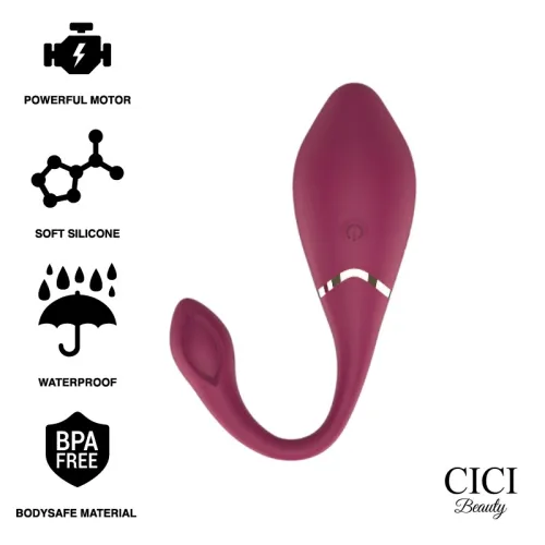 CICI BEAUTY- ПРЕМИУМ СИЛИКОНОВЫЙ ЯЙЦЕВИДНЫЙ ВИБРАТОР С ДИСТАНЦИОННЫМ CONTROLМ