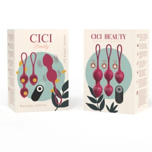 CICI BEAUTY- ПРЕМИУМ СИЛИКОНОВЫЕ 3 ВИБРИРУЮЩИЕ ШАРИКИ КЕГЕЛЯ С ПУЛЬТОМ УПРАВЛЕНИЯ