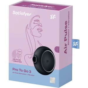 SATISFYER PRO TO GO 3 - ДВОЙНОЙ СТИМУЛЯТОР ВОЗДУШНЫМИ ИМПУЛЬСАМИ И ВИБРАТОР