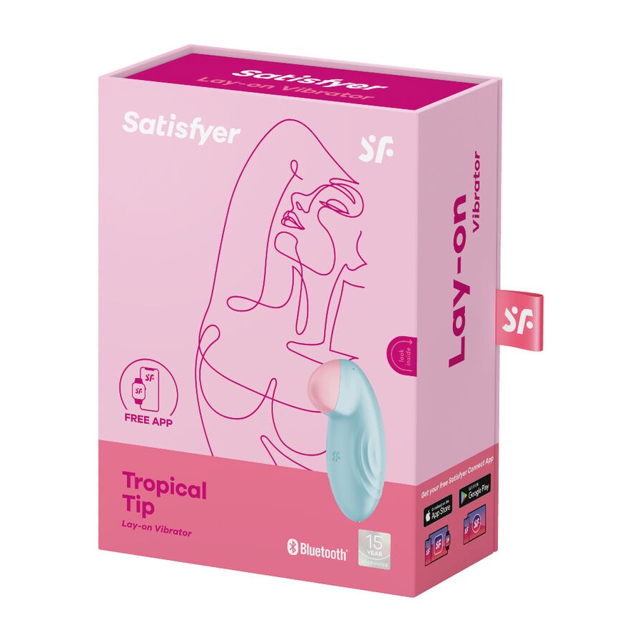 SATISFYER - TROPICAL TIP LAY-ON VIBRATOR LILAC