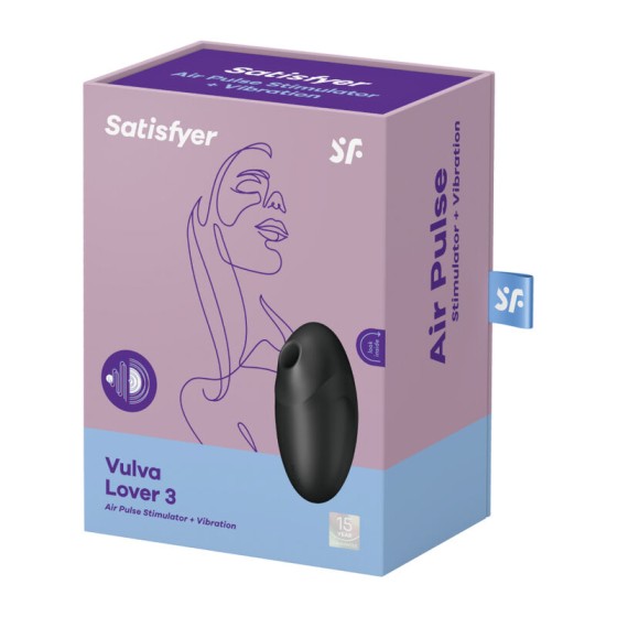 SATISFYER - VULVA LOVER 3 AIR PULSE STIMULATOR  VIBRATOR PINK