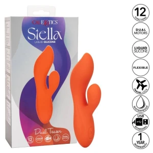 CALIFORNIA EXOTICS - STELLA DUAL TEASER POMARANCZOWY