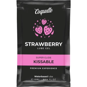 COQUETTE COSMETICS - LUBRIFICANTE KISSABLE A BASE ACQUA DI FRAGOLA POCKET 10 ML