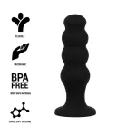 BLACKSILVER - SCOTT PREMIUM SILICONE ANAL PLUG BLACK