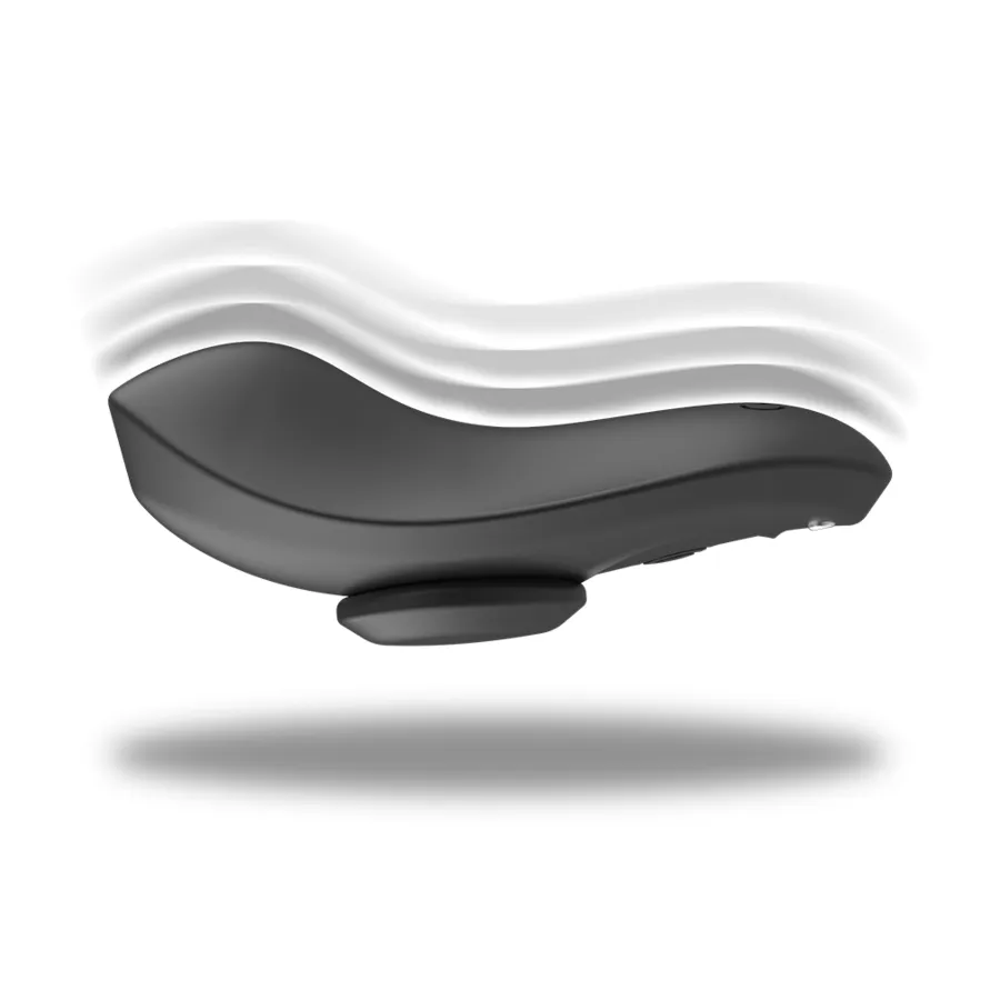 BLACKSILVER - PANTALONE VIBRATORE IN SILICONE RICARICABILE PRESTON NERO