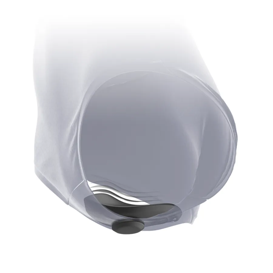 BLACKSILVER - PANTALONE VIBRATORE IN SILICONE RICARICABILE PRESTON NERO