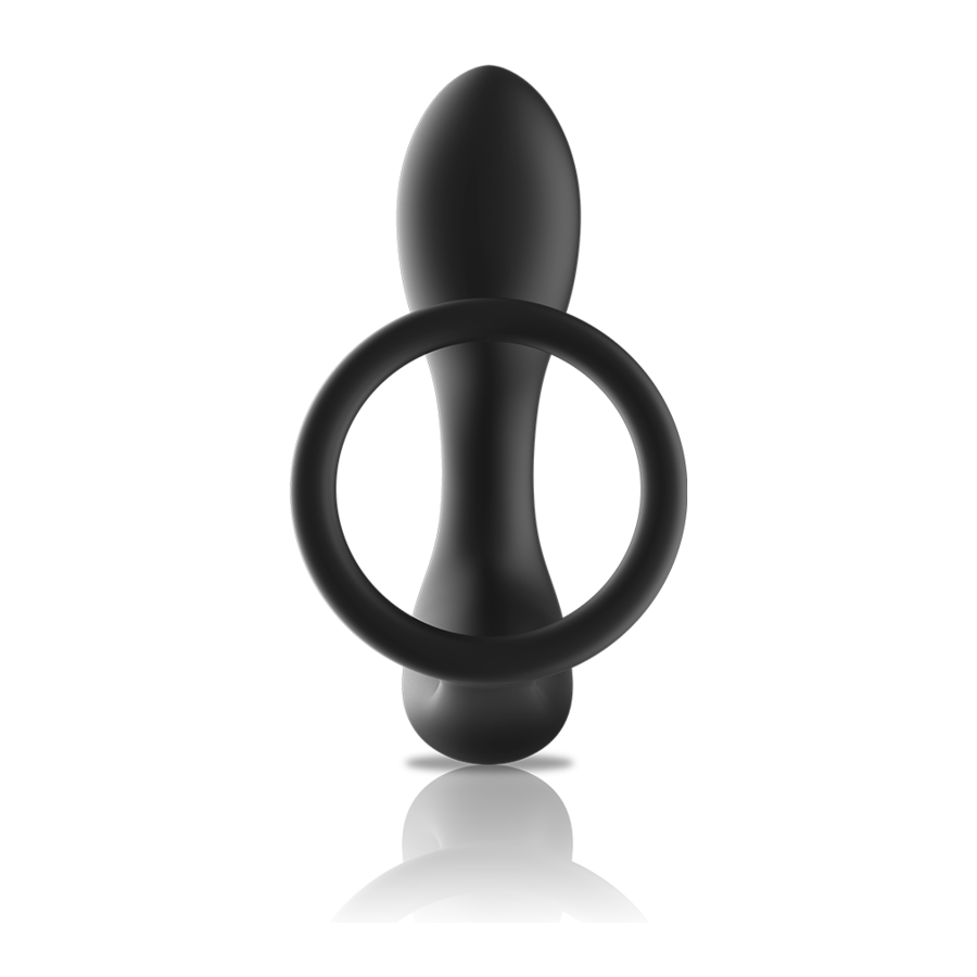 BLACKSILVER - REMOTE CONTROL ANAL MASSAGER RECHARGEABLE SILICONE BLACK