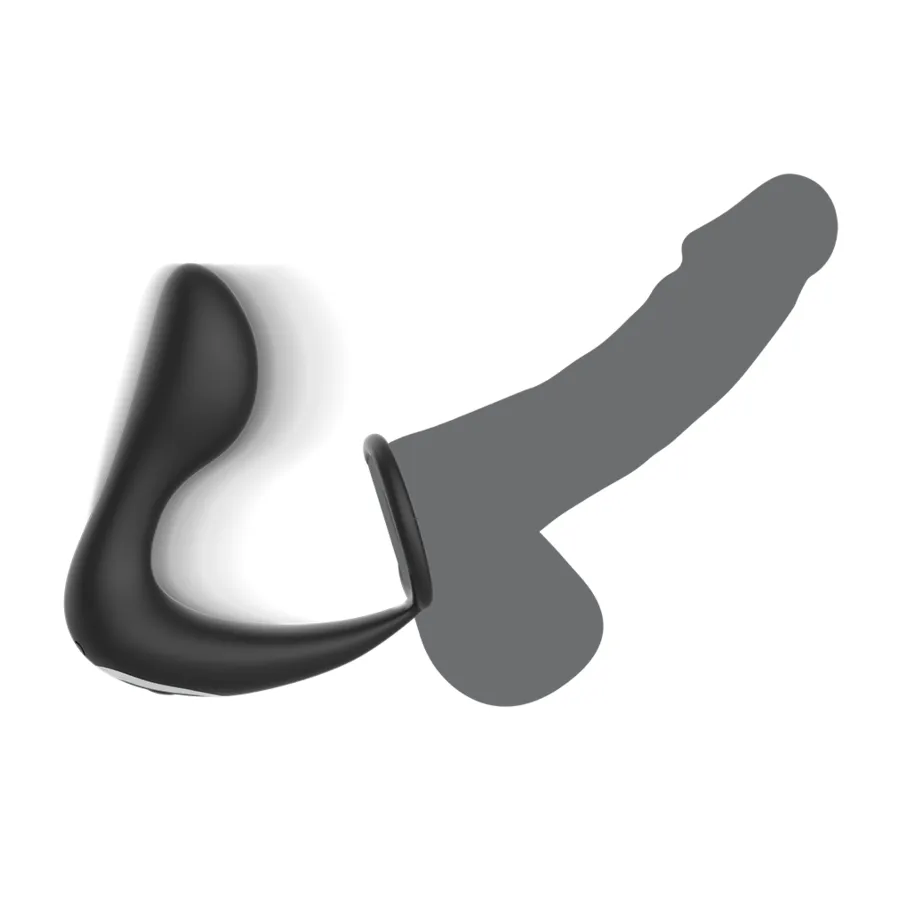BLACKSILVER - REMOTE CONTROL ANAL MASSAGER RECHARGEABLE SILICONE BLACK