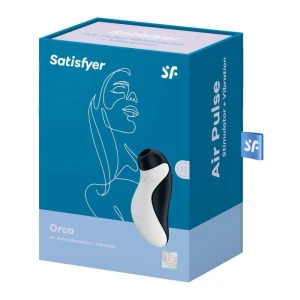 SATISFYER - СТИМУЛЯТОР ВОЗДУШНОГО ИМПУЛЬСА ORCA + ВИБРАЦИЯ