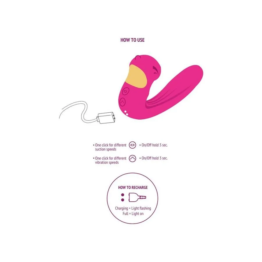 XOCOON - CELESTIAL LOVE VIBE STIMULATOR FUCHSIA