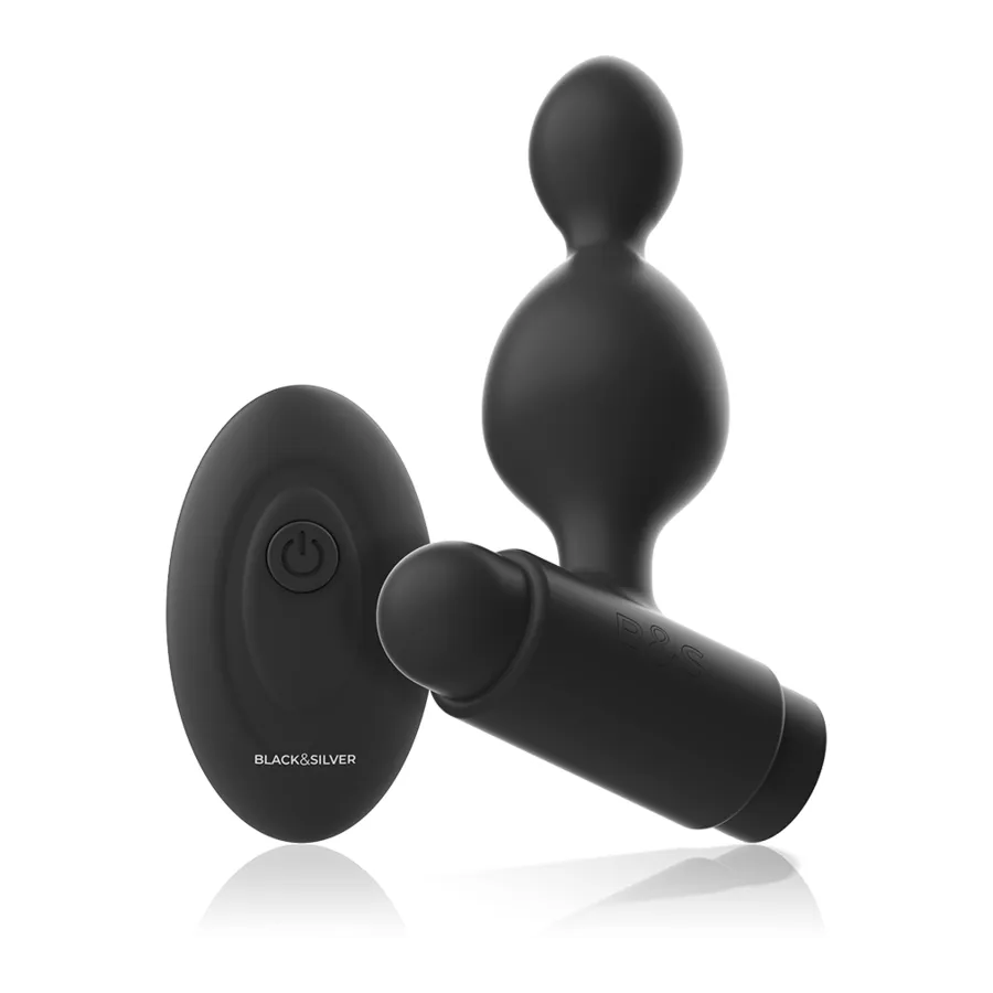 BLACKSILVER - TELECOMANDO TELECOMANDO CON PLUG ANALE IN SILICONE PICCOLO TUCKER