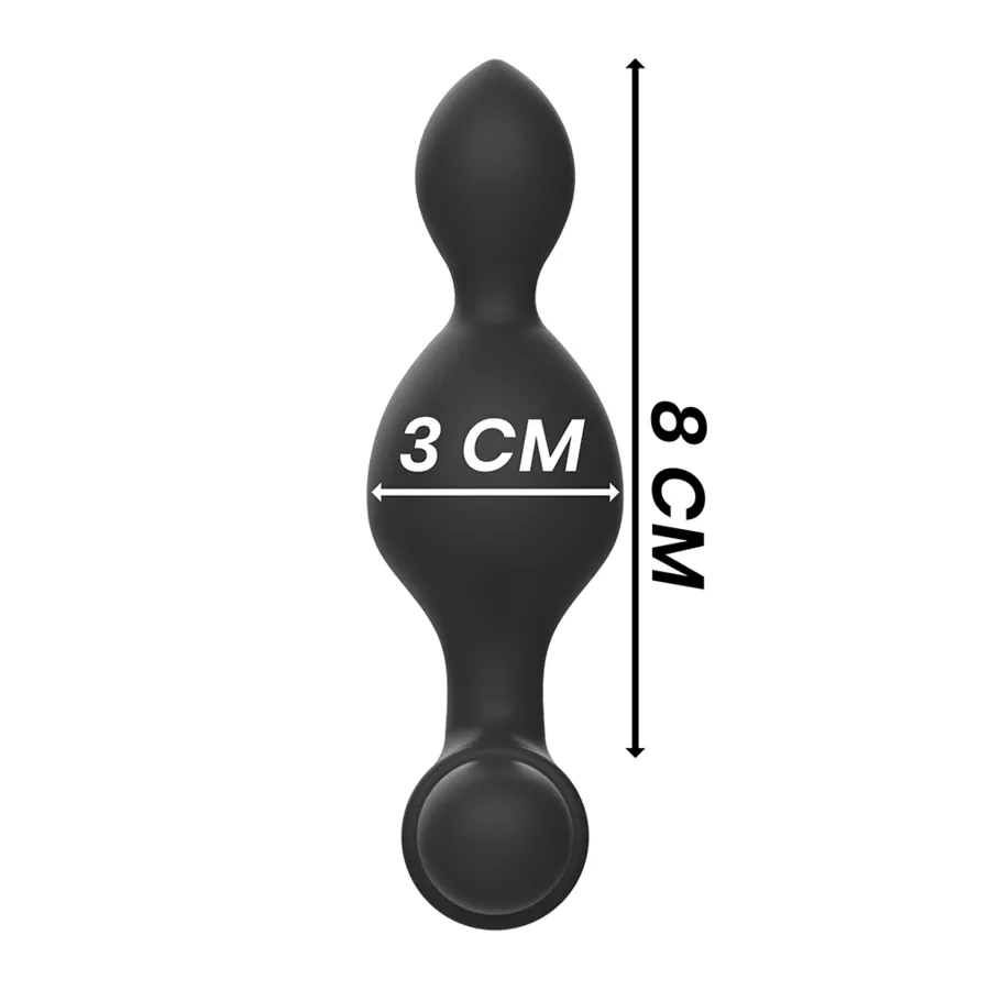 BLACKSILVER - TELECOMANDO TELECOMANDO CON PLUG ANALE IN SILICONE PICCOLO TUCKER