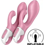 SATISFYER - ВОЗДУШНЫЙ НАСОС BUNNY 2 ANCIENT PINK