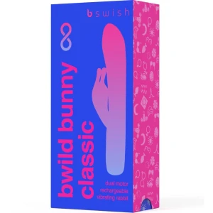 B SWISH - BWILD BUNNY INFINITE CLASSIC СИЛИКОНОВЫЙ АККУМУЛЯТОРНЫЙ ВИБРАТОР PACIFIC BLUE