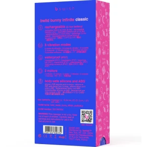 B SWISH - BWILD BUNNY INFINITE CLASSIC СИЛИКОНОВЫЙ АККУМУЛЯТОРНЫЙ ВИБРАТОР PACIFIC BLUE