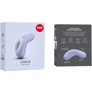 FUN FACTORY - VIBRATORE RICARICABILE LAYA III DA APPOGGIO SOFT VIOLA
