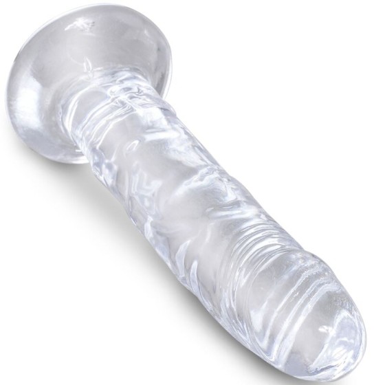 KING COCK - CLEAR REALISTIC PENIS 15.5 CM TRANSPARENT