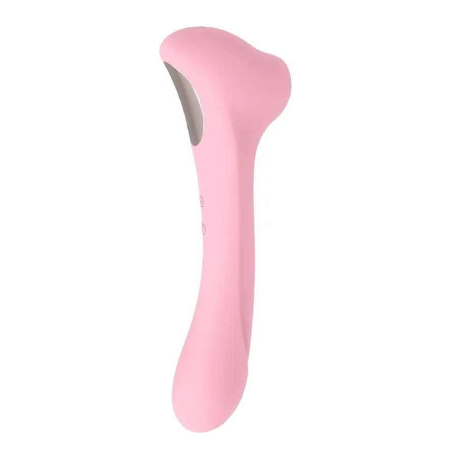 FEMINTIMATE - DAISY MASSAGER SUCTION AND VIBRATOR PINK