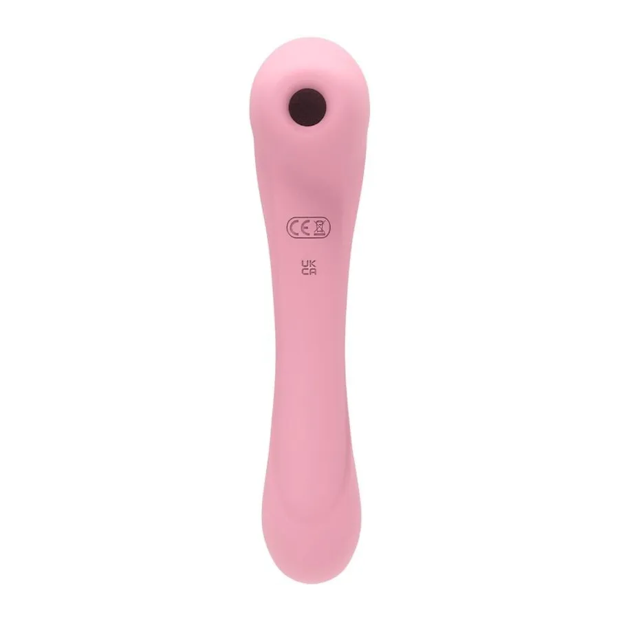 FEMINTIMATE - DAISY MASSAGER SUCTION AND VIBRATOR PINK