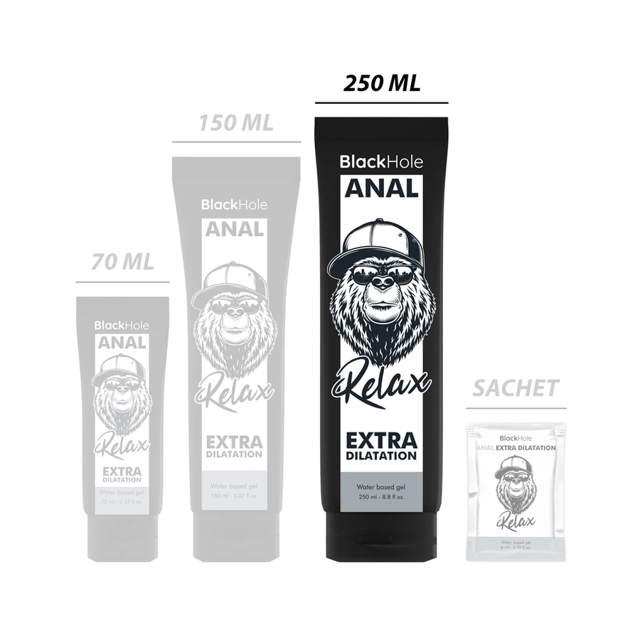 BLACK HOLE - WATER BASE GEL ANAL DILATION 250 ML
