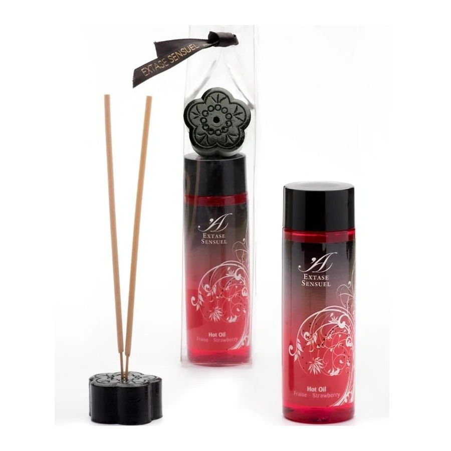 EXTASE SENSUEL HOT OIL STRAWBERRY 100ML