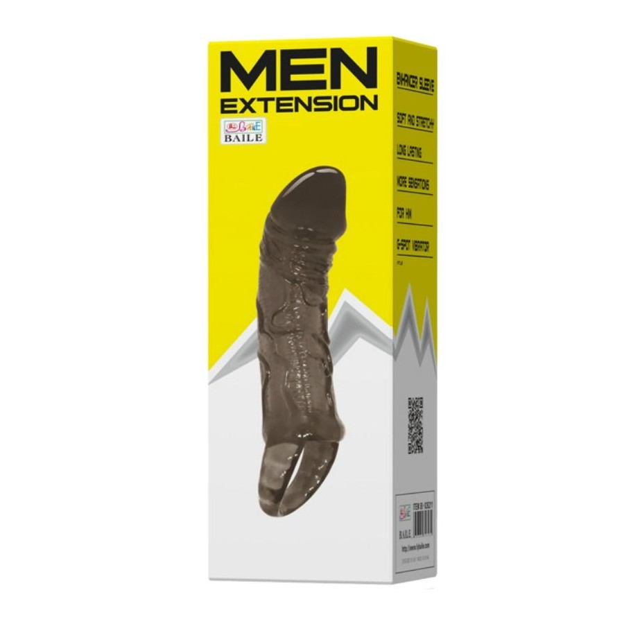 MEN EXTENSION COVER PENIS AND STRAP 11.5 CM