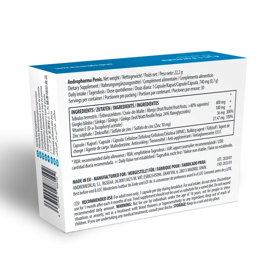 ANDROPHARMA PENIS - INTEGRATORE PER L''ALLARME DEL PENE