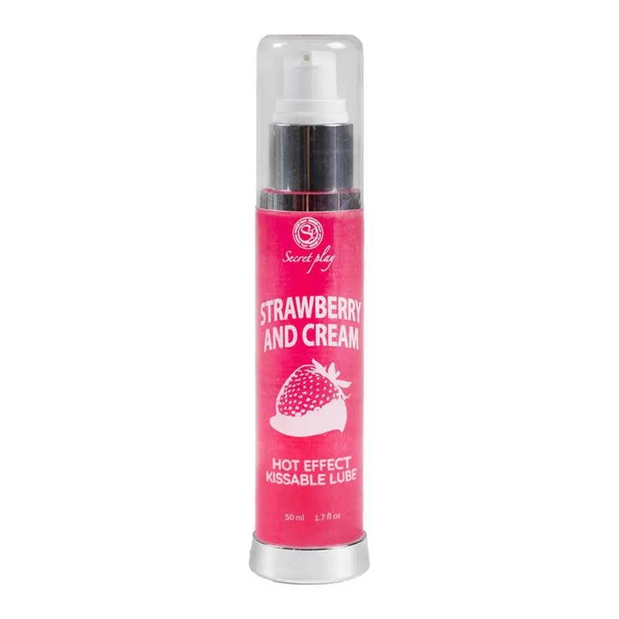 SECRETPLAY - LUBRIFICANTE 2-1 EFFETTO CALORE FRAGOLA E CREMA 50 ML