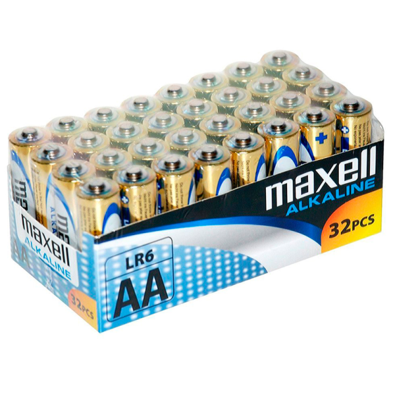 MAXELL - PACK ALCALINA AA LR6*32 UDS