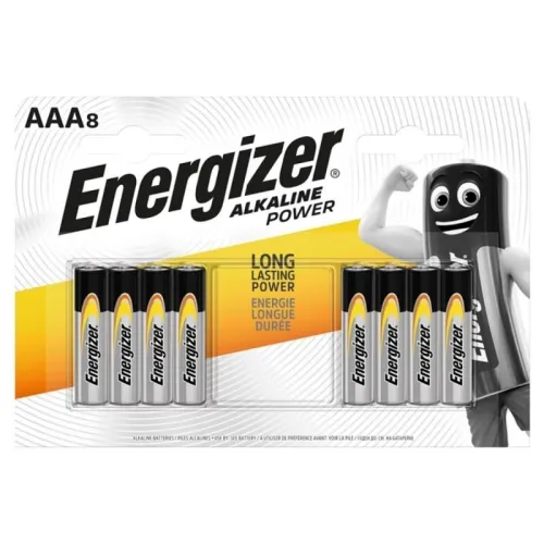 ENERGIZER ЩЕЛОЧНАЯ БАТАРЕЙКА ПИТАНИЯ AAA LR03 8 ШТУК