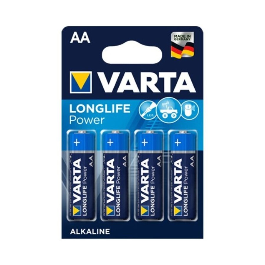 VARTA - LONGLIFE POWER ALKALINE BATTERY AA LR6 4 UNIT