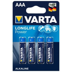 VARTA — ЩЕЛОЧНАЯ БАТАРЕЯ LONGLIFE POWER AAA LR03, 4 шт.