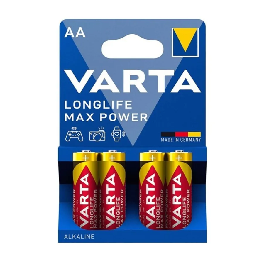 VARTA - MAX POWER PILE ALCALINE AA LR6 4 UNITÉ