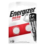 БАТАРЕЯ ENERGIZER ЛИТИЕВАЯ КНОПКА CR2032 3 В, 2 ШТ.