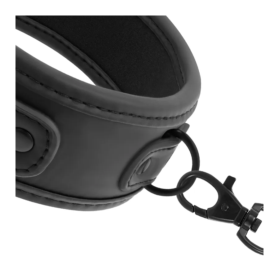 FETISH SUBMISSIVE - COLLANA A CATENA CON FODERA IN NOPRENE