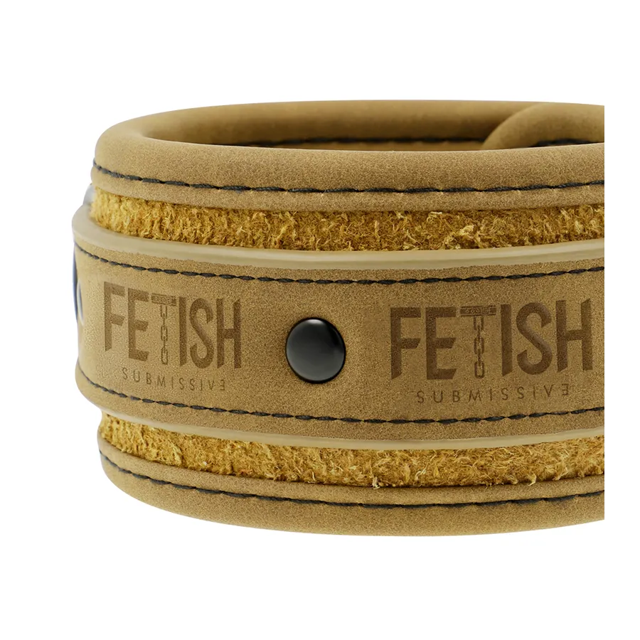 FETISH SUBMISSIVE ORIGEN - MANETTE VEGANE IN PELLE CON FODERA IN NEOPRENE