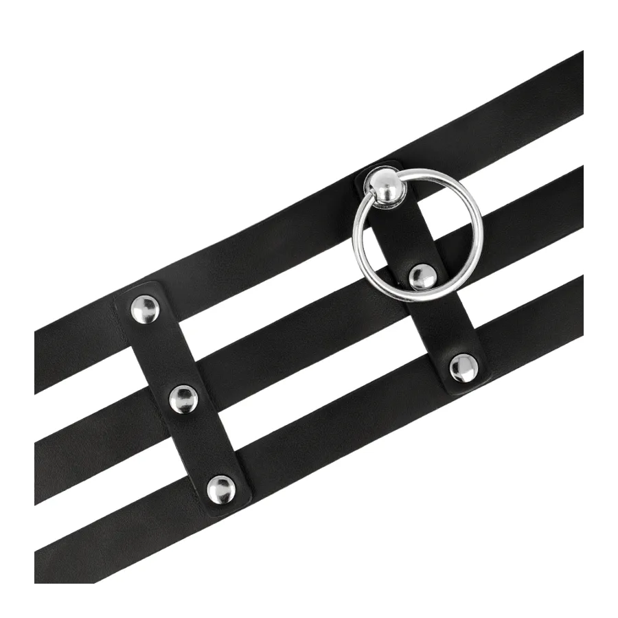 COQUETTE CHIC DESIRE - FETISH STYLE VEGAN LEATHER CHOKER