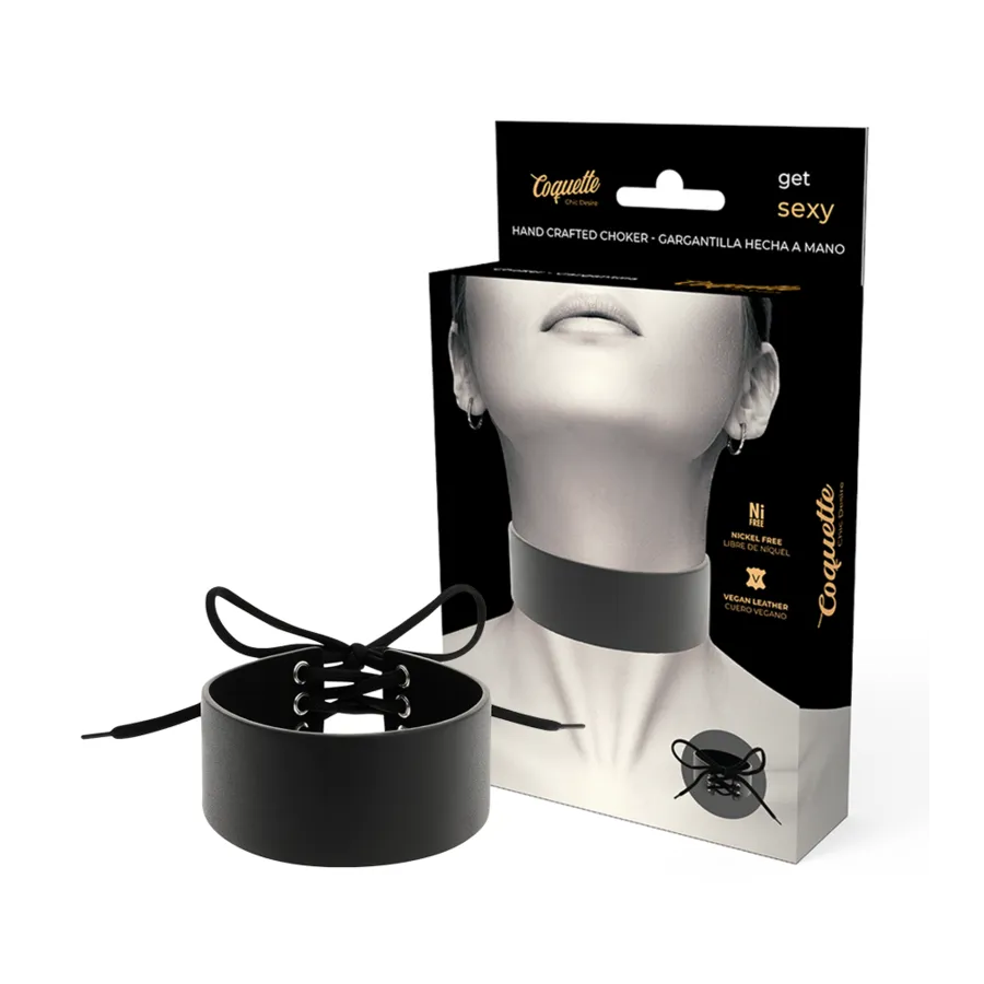 COQUETTE CHIC DESIRE - VEGAN LEATHER CHOKER