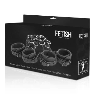FETISH SUBMISSIVE - РОСКОШНЫЙ НАБОР ПОКРОВАЛЬНЫХ ЗАВЯЗОК С ПОДКЛАДКОЙ ИЗ НОПРЕНА