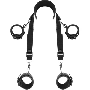 FETISH SUBMISSIVE - POSIZIONE MASTER CON 4 MANETTE RIVESTITE IN NOPRENE
